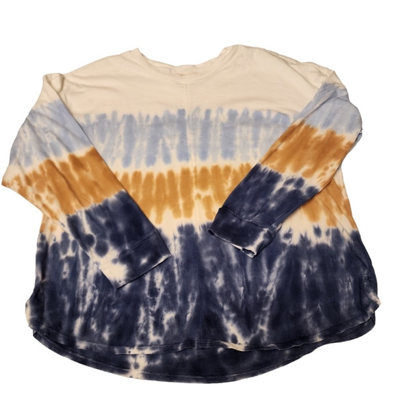 Madewell Delancy Dip Tie-Dye Long Sleeve Shirt Size M - Picture 9 of 11